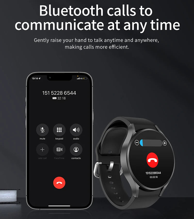 2025 New waterproof Watch 6 GPS Track Smart Watch Men Amoled Always Display Body Temperature Clock BT Talk Smart Watch Woman Man