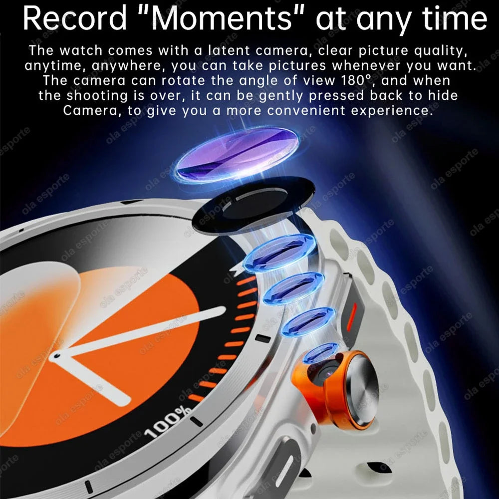 5G Smart Watch 1:1 Women Men 32GB Memory NFC Bluetooth Call IP68 Waterproof Outdoor GPS Sport Watch Upgraded Compass smartwatch