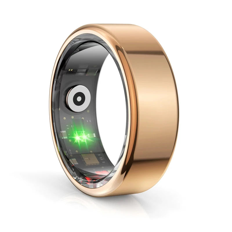 Smart Ring Waterproof Body Monitoring Exercise Heart Rate Blood Pressure Blood Oxygen Detection Magnetic Charging Titanium Alloy