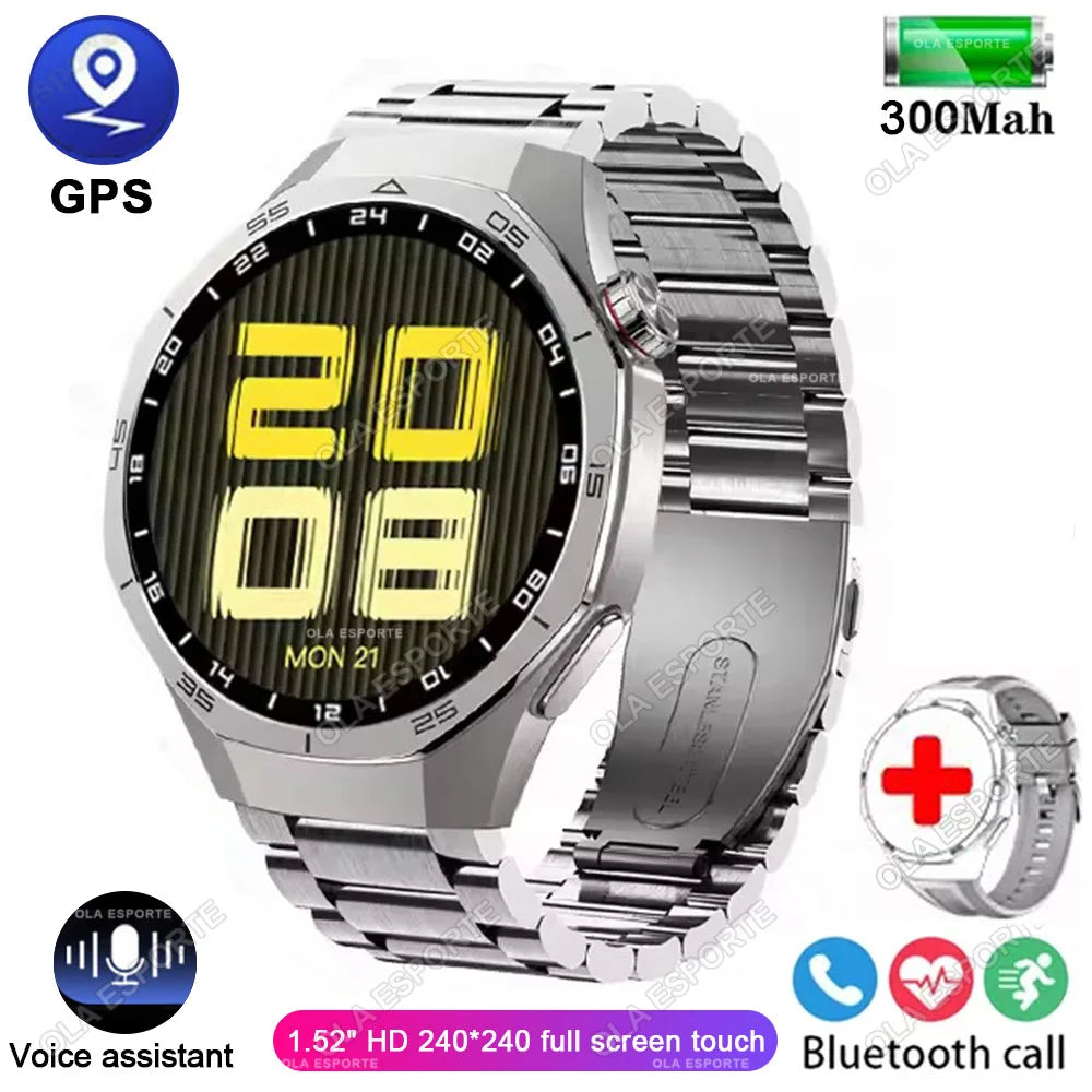GT5 Pro Smart Watch GPS Sport Watch Men Women AMOLED Touch Screen Bluetooth Phone Calls Smartwatch Fitness Waterproof WristWatch