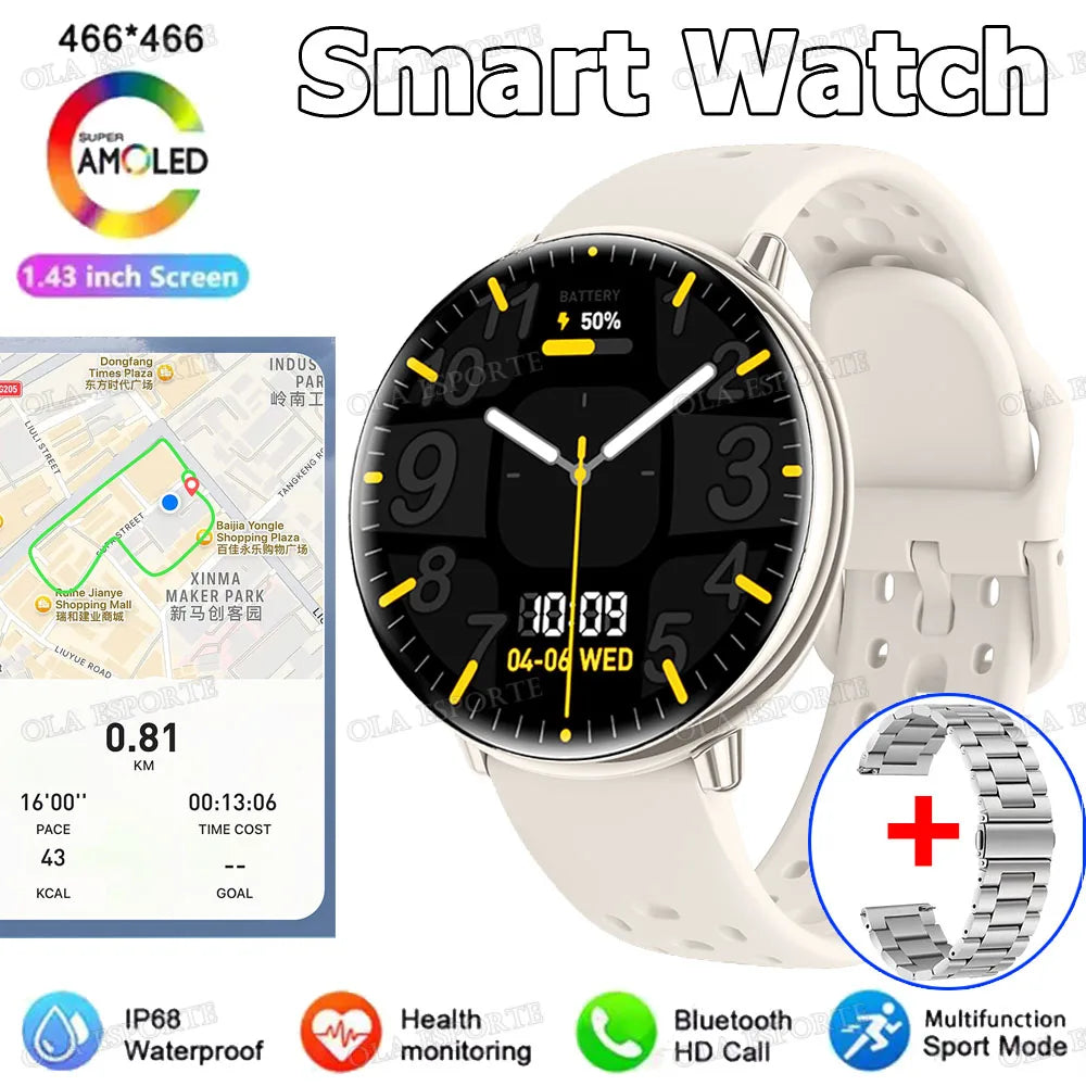 For Amazfit Active 2 GPS Smart Watch Men Women Ai GPT Amoled Waterproof Sport  SmartWatch Compass NFC BT Call Watches for