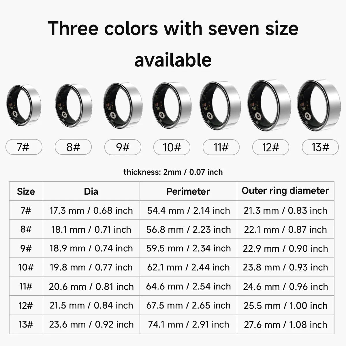 2025 New Smart Ring Blood Oxygen&Pressure Sleep Monitor Sports Tracking Remote Care IP68 Waterproof Men Women