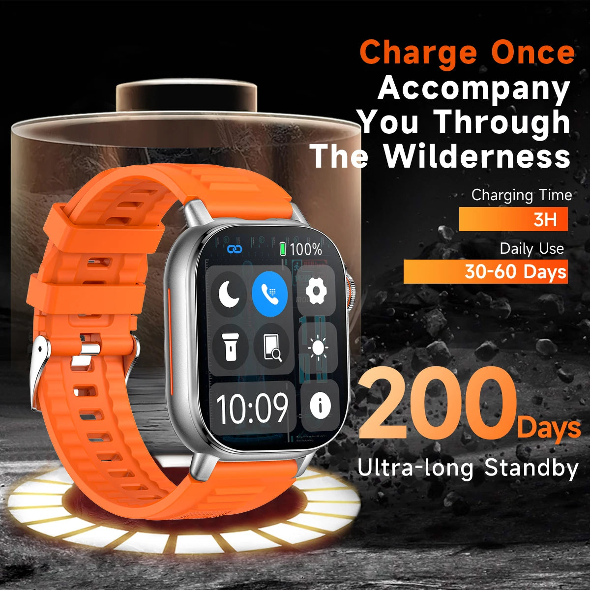 Metal Body Smart Watch Bluetooth Call Answer Outdoor Sports Watch Men Compass Voice Assistant 30 Days Use Time Smartwatch 2025