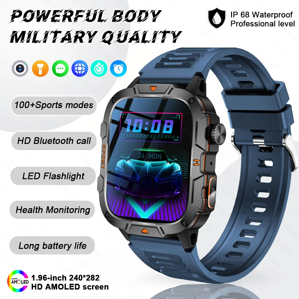2025 For Xiaomi New Rugged Military GPS Smart Watch Men Bluetooth Call Health Monitoring AI Voice Sports Waterproof Smartwatches