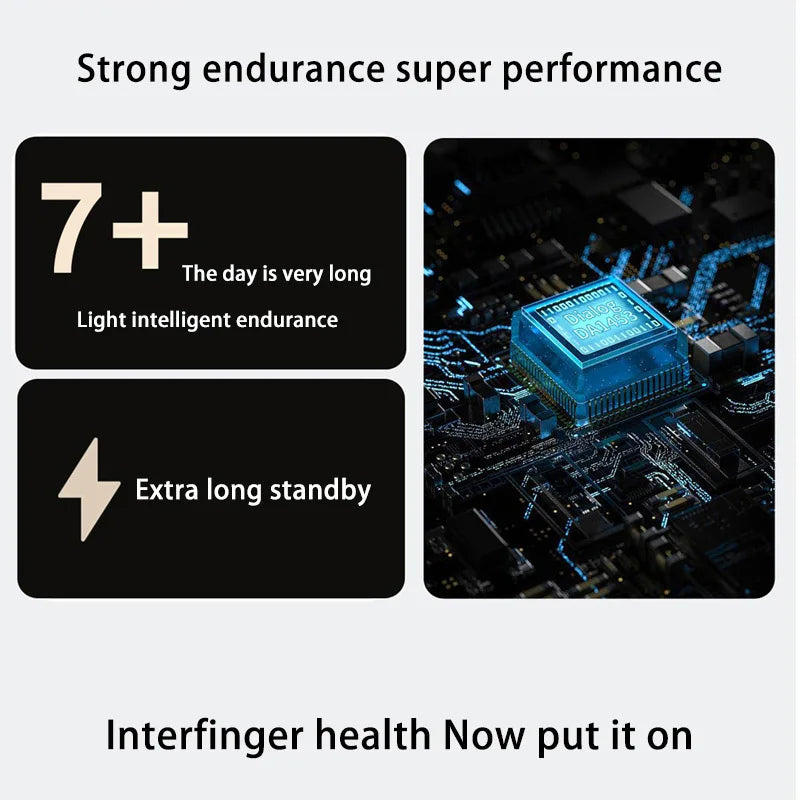 Smart Ring Waterproof Body Monitoring Exercise Heart Rate Blood Pressure Blood Oxygen Detection Magnetic Charging Titanium Alloy