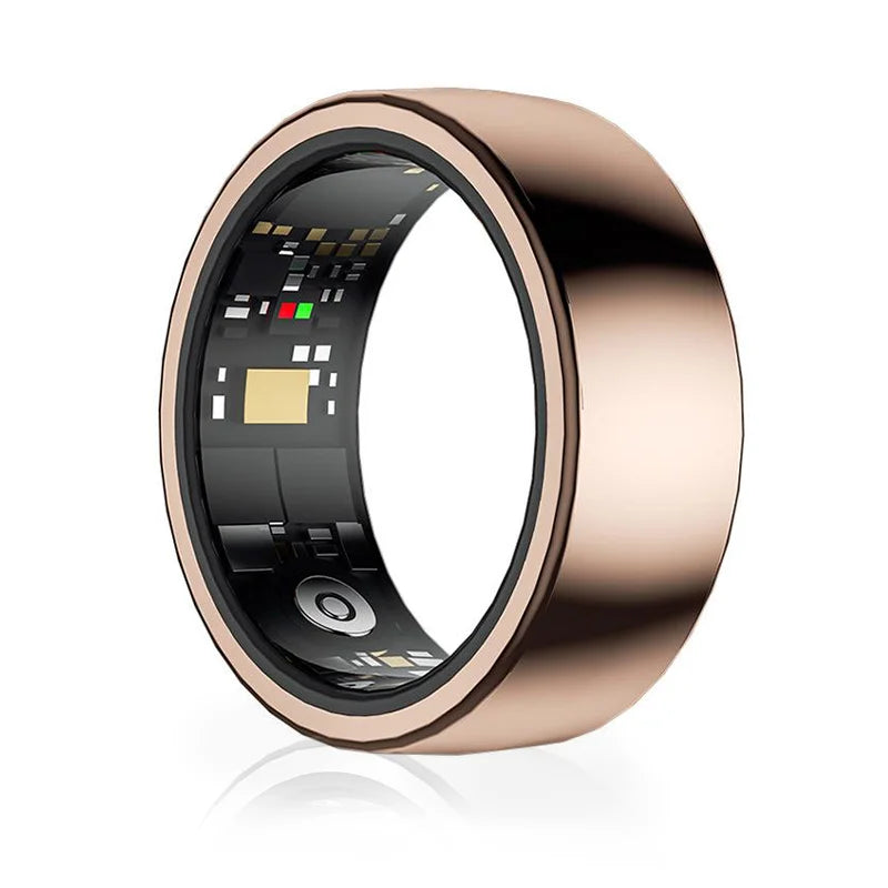 Smart Ring Waterproof Body Monitoring Exercise Heart Rate Blood Pressure Blood Oxygen Detection Magnetic Charging Titanium Alloy