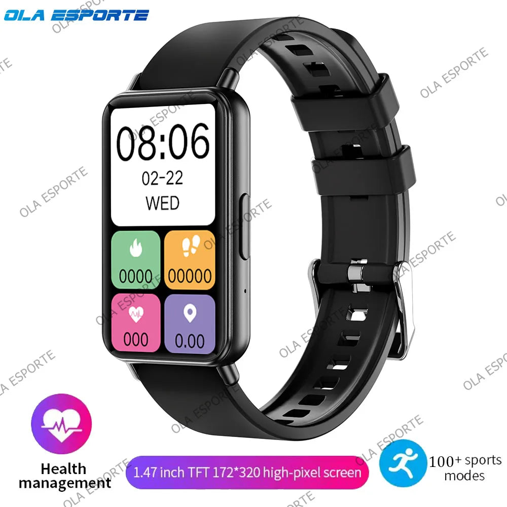 For Android IOS Smart Bracelet Women Smartwatch Men Heart Rate Blood Oxygen Waterproof Sport Smart Band Watch For Ladies +Gift
