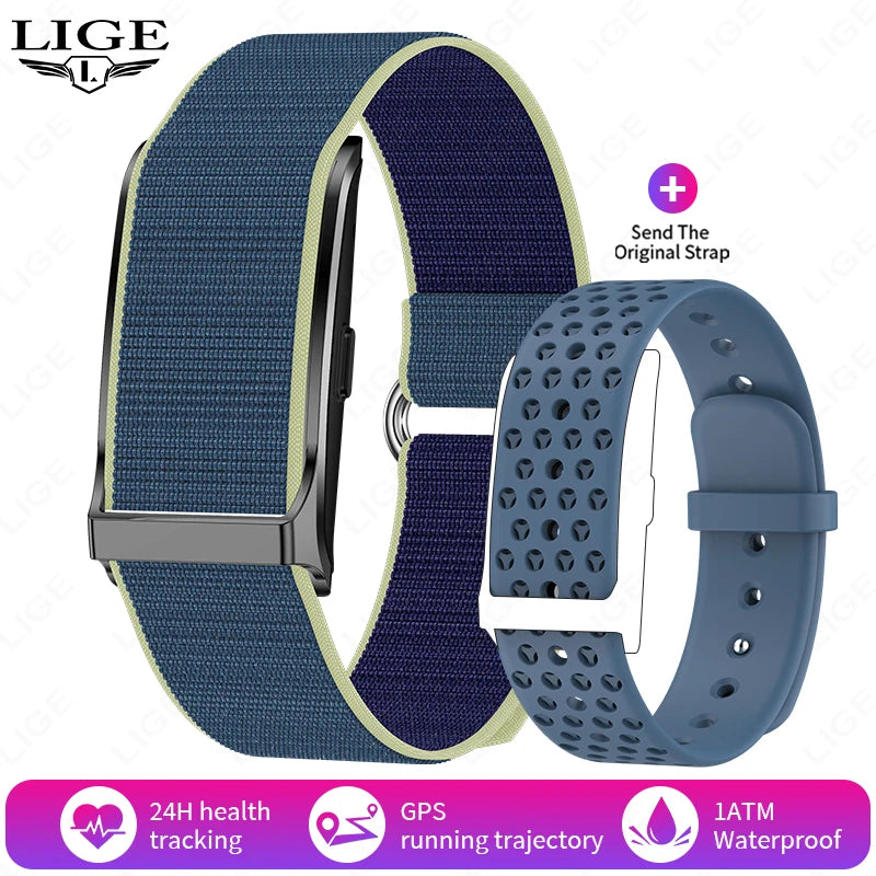 LIGE 2025 Smart Watch Men Women Heart Rate Blood Pressure Monitor Pedometer Waterproof Sports Bracelet Fitness Tracker Smartband