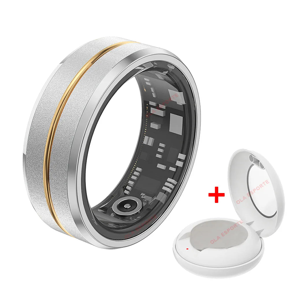 2025 Smart Ring Men Women IP68 Waterproof Heart Rate Blood Oxygen Sleep Health Monitor Sport Fitness Health Ring for Android IOS