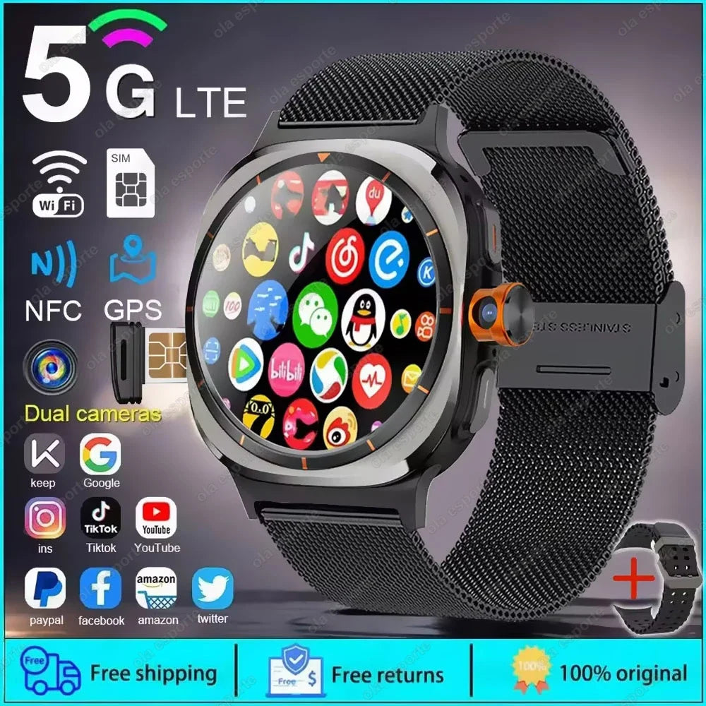 5G Smart Watch 1:1 Women Men 32GB Memory NFC Bluetooth Call IP68 Waterproof Outdoor GPS Sport Watch Upgraded Compass smartwatch