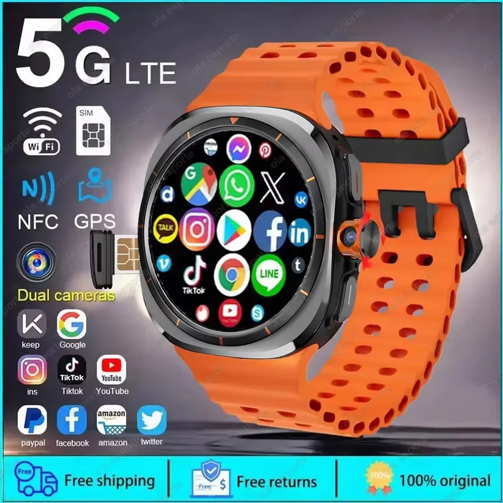 5G Smart Watch 1:1 Women Men 32GB Memory NFC Bluetooth Call IP68 Waterproof Outdoor GPS Sport Watch Upgraded Compass smartwatch