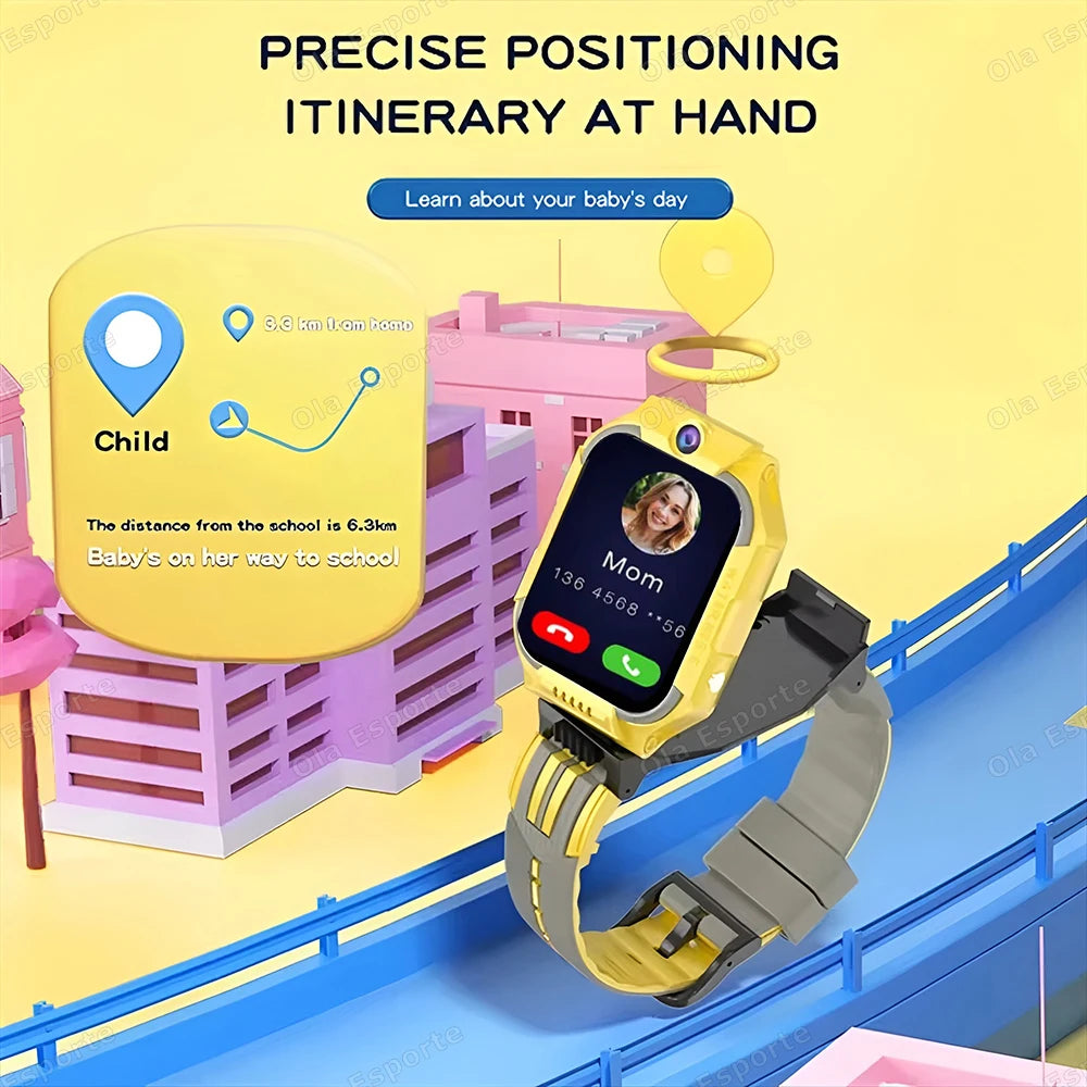 5G Children's Smartwatch Compass GPS Positioning Tracker HD Camera Video Call Multi-function Kids' Phone Watch Boys Girls Gifts