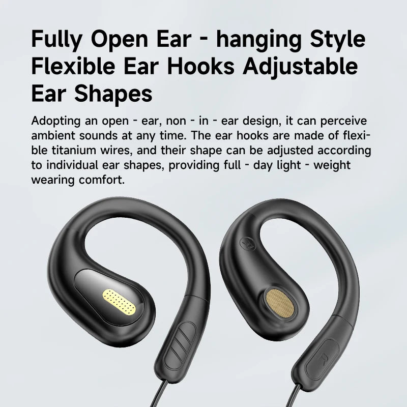 NEW Clip-on Type C&3.5mm Wired Control Headphone 9D Surround Sound Earbuds Sports Headsets ENC Earphones With HD Mic For Samsung