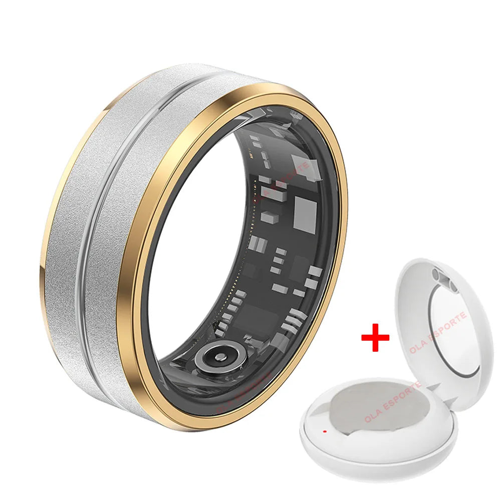 2025 Smart Ring Men Women IP68 Waterproof Heart Rate Blood Oxygen Sleep Health Monitor Sport Fitness Health Ring for Android IOS