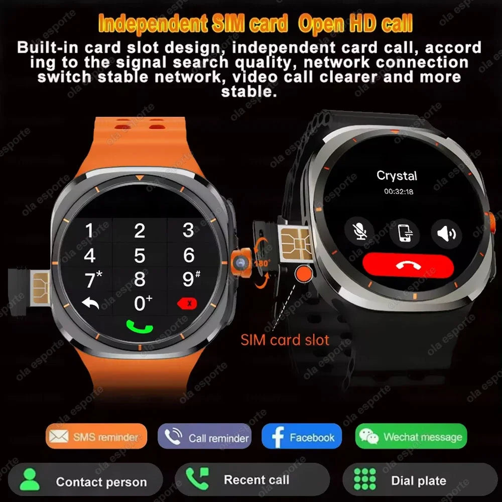 5G Smart Watch 1:1 Women Men 32GB Memory NFC Bluetooth Call IP68 Waterproof Outdoor GPS Sport Watch Upgraded Compass smartwatch
