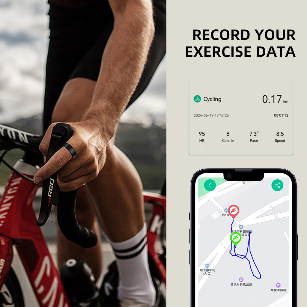 Smart Ring 2025 Smartring Health Monitoring IP68 Waterproof Multi-sport Modes Bluetooth Sleep Tracker Finger smartring for Men