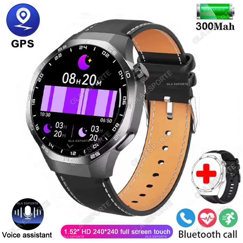 GT5 Pro Smart Watch GPS Sport Watch Men Women AMOLED Touch Screen Bluetooth Phone Calls Smartwatch Fitness Waterproof WristWatch