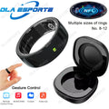 NFC Smart Ring For Men Women Gesture Operated Ring 5ATM Waterproof Ring Ceramic Heart Rate Blood Oxygen Monitoring Smartring