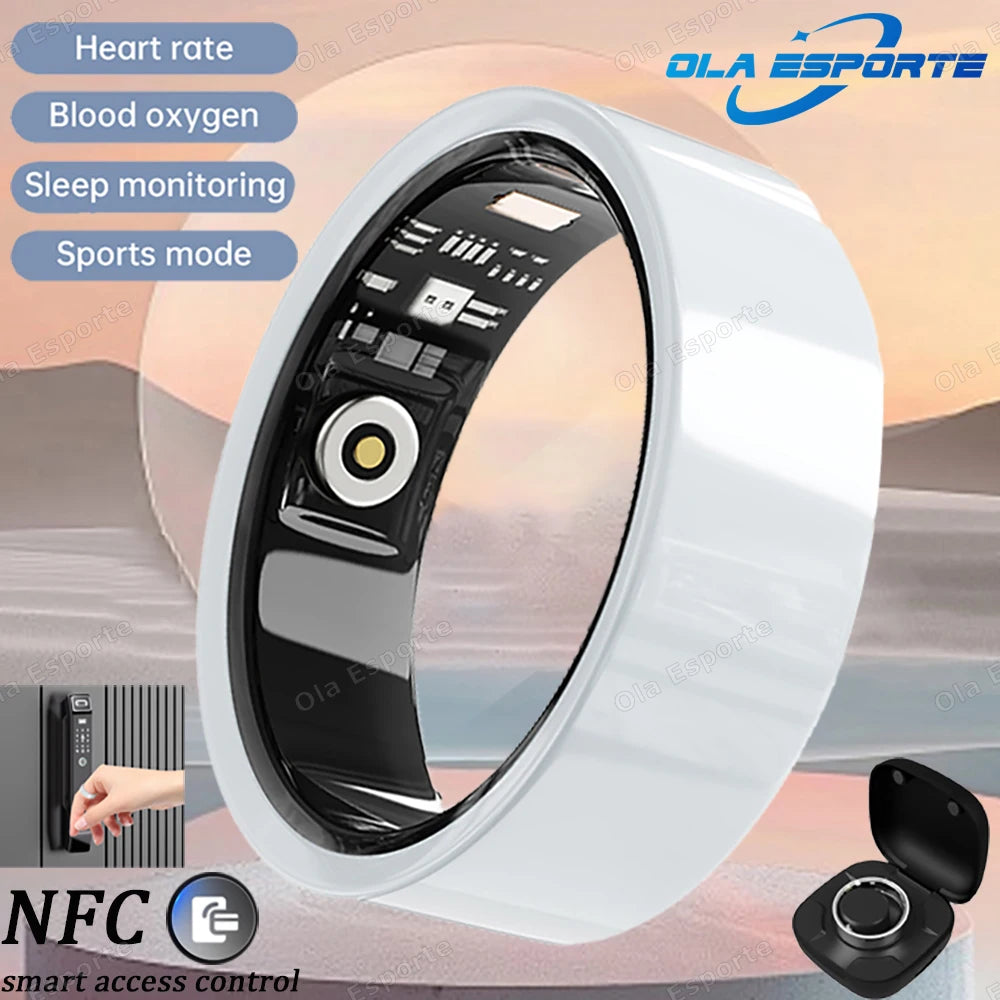 2025 New NFC Smart Ring Photo Control Health Monitior Smartring Men Women Bluetooth Call Rings Heart Rate Waterproof 5ATM Gift
