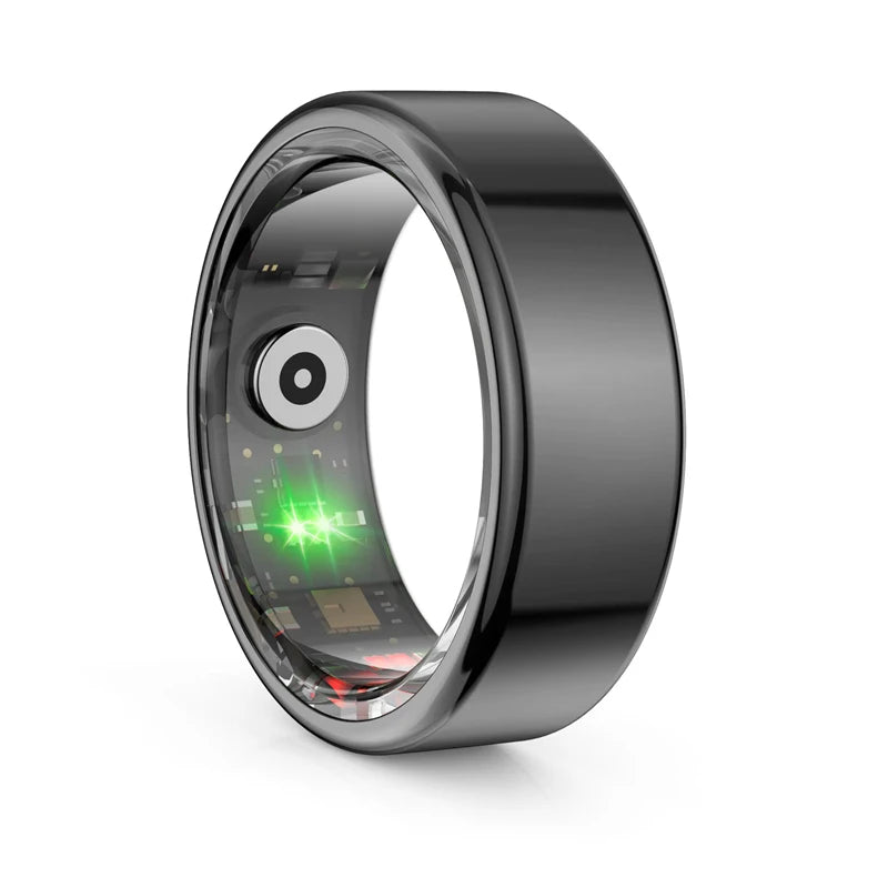 Smart Ring Waterproof Body Monitoring Exercise Heart Rate Blood Pressure Blood Oxygen Detection Magnetic Charging Titanium Alloy