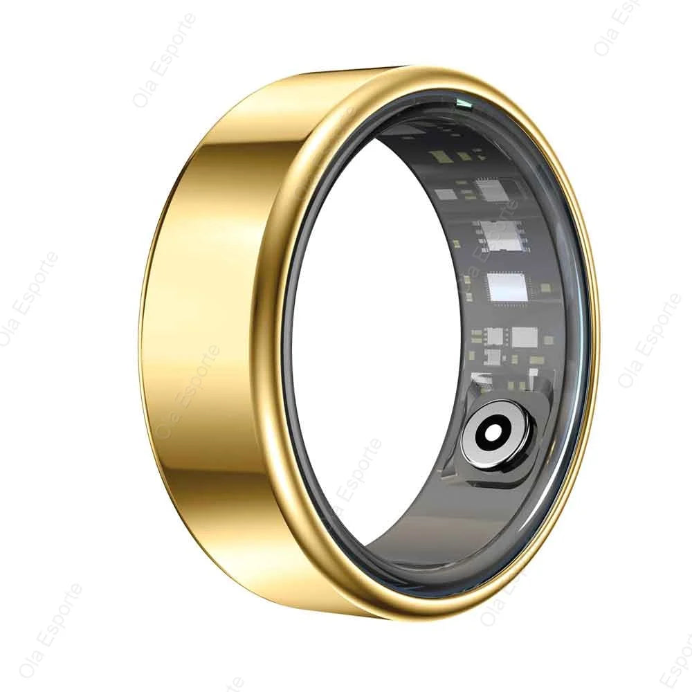 2025 New Smart Ring Men Women, Heart Rate and Blood Oxygen Monitor Smartring IP68 5ATM Waterproof, Multi-sport Mode Finger Ring