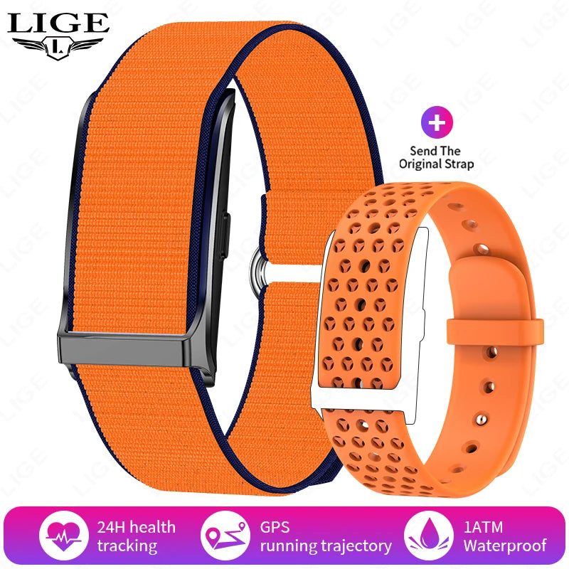 LIGE 2025 Smart Watch Men Women Heart Rate Blood Pressure Monitor Pedometer Waterproof Sports Bracelet Fitness Tracker Smartband