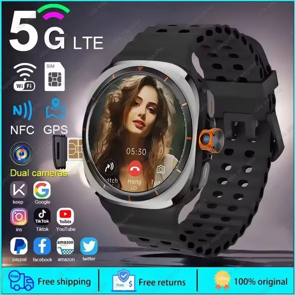 5G Smart Watch 1:1 Women Men 32GB Memory NFC Bluetooth Call IP68 Waterproof Outdoor GPS Sport Watch Upgraded Compass smartwatch