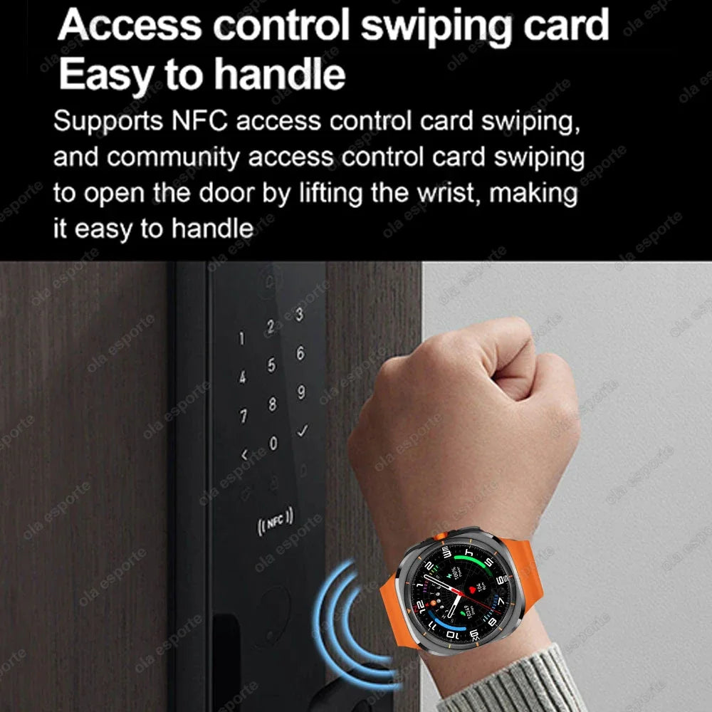 5G Smart Watch 1:1 Women Men 32GB Memory NFC Bluetooth Call IP68 Waterproof Outdoor GPS Sport Watch Upgraded Compass smartwatch