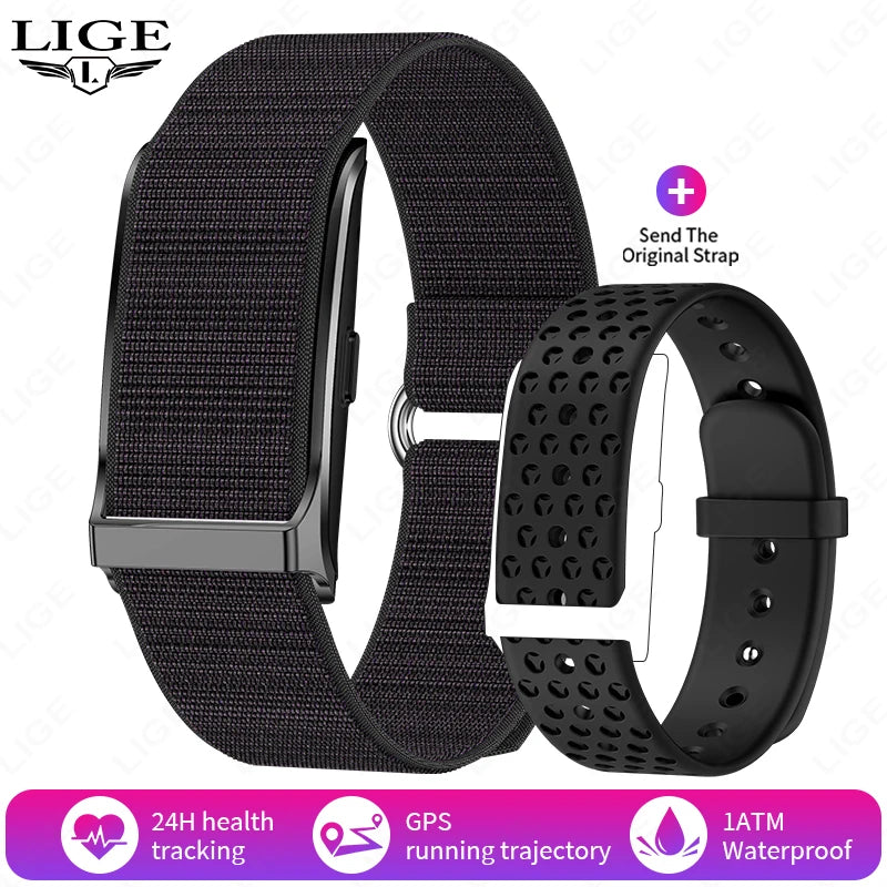 LIGE 2025 Smart Watch Men Women Heart Rate Blood Pressure Monitor Pedometer Waterproof Sports Bracelet Fitness Tracker Smartband