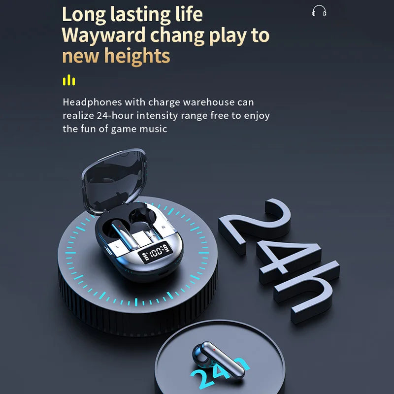 K40 Wireless Bluetooth Tws Digital Display Low Latency Stereo In Ear Bluetooth Earphones For Entertainment Games