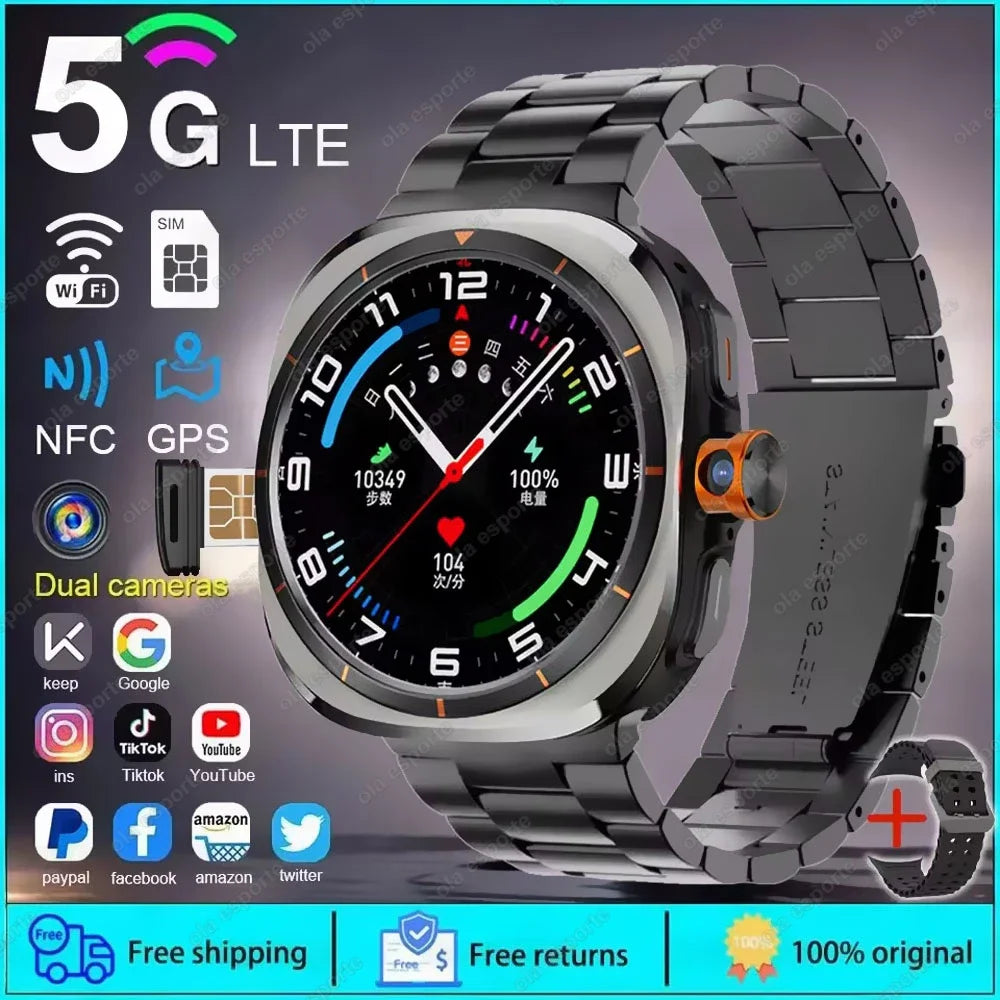5G Smart Watch 1:1 Women Men 32GB Memory NFC Bluetooth Call IP68 Waterproof Outdoor GPS Sport Watch Upgraded Compass smartwatch
