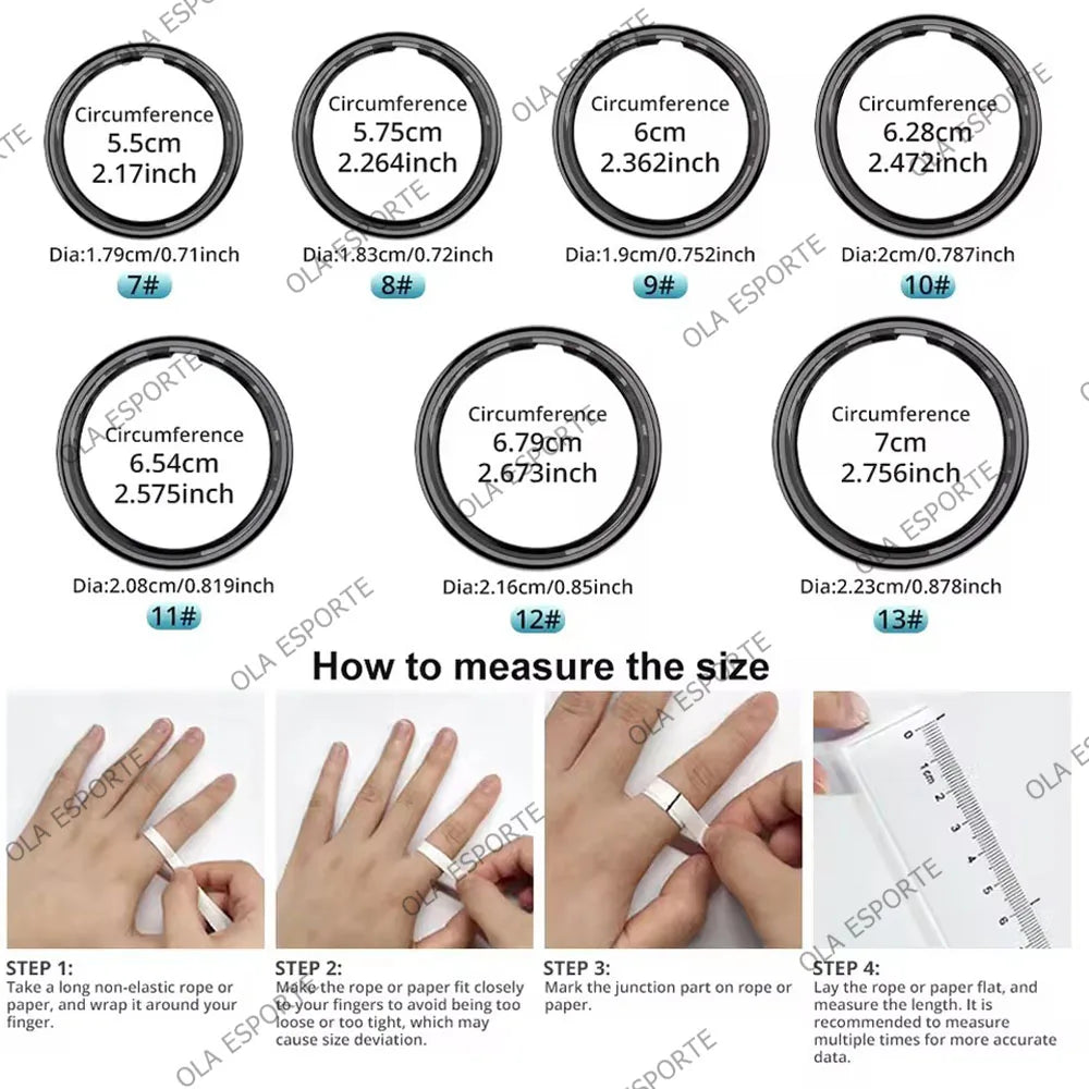 Smart Ring with Display Screen and Touch for Men Women, Health and Sleep Monitor, 5ATM Waterproof, Multi-sport Mode, Smartring