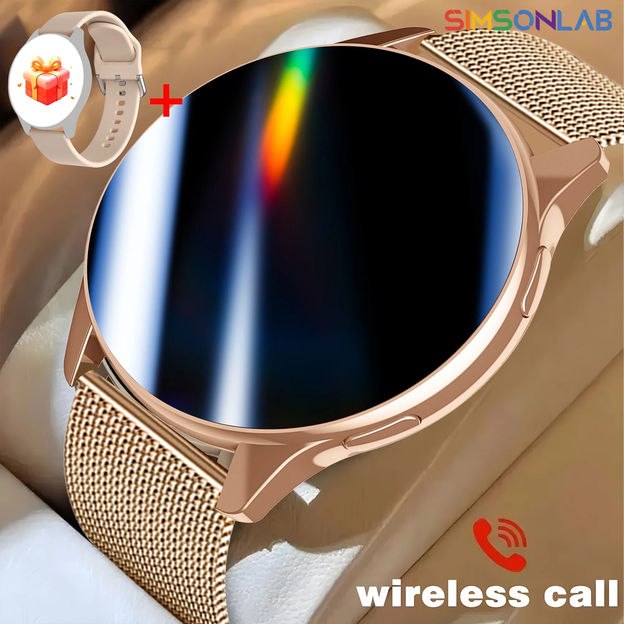 SIMSONLAB Smartwatch For Huawei Phone Bluetooth Call/Dial Remote camera Heart Rate Sport Fitness Tracker Men Women Android IOS