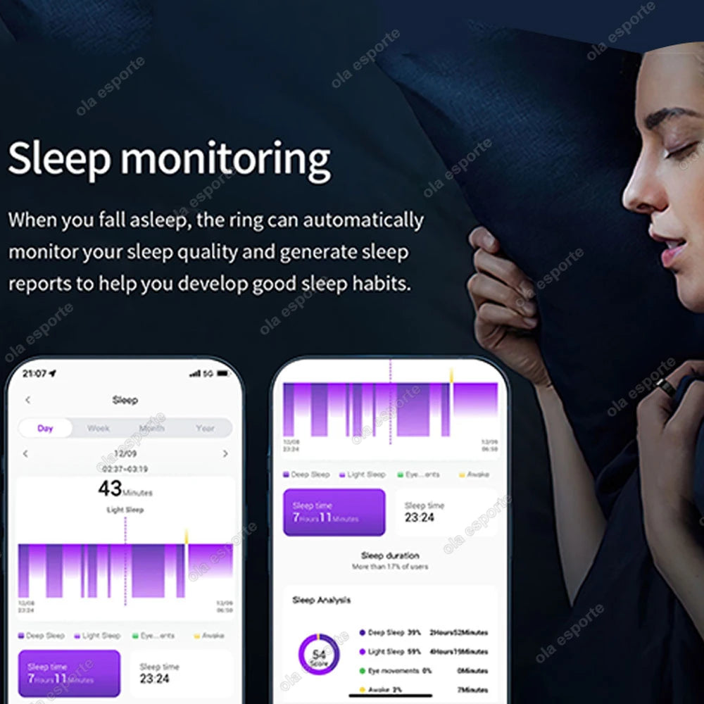 2025 R12 Smart Ring with Color Display Screen and Touch, Charging Box,Health Manager, 5 ATM Waterproof Smartring For Men Women