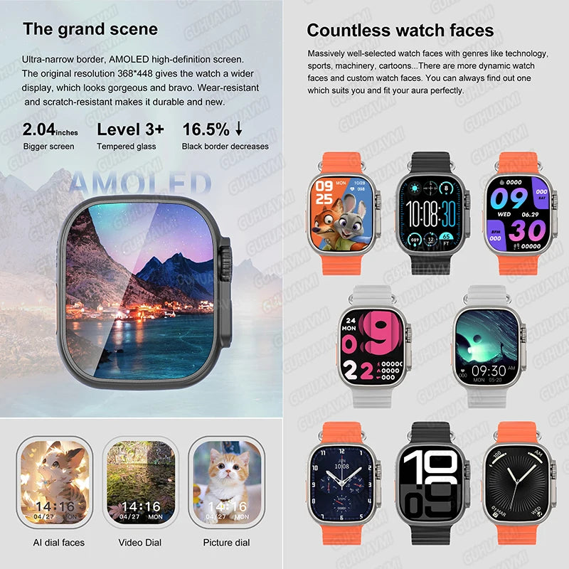 2025 New Original Watch DT Ultra 3 Pro Smart Watch Men Google Map NFC GPS Tracker HD BT Call IP68 Waterproof Smart Watches Women