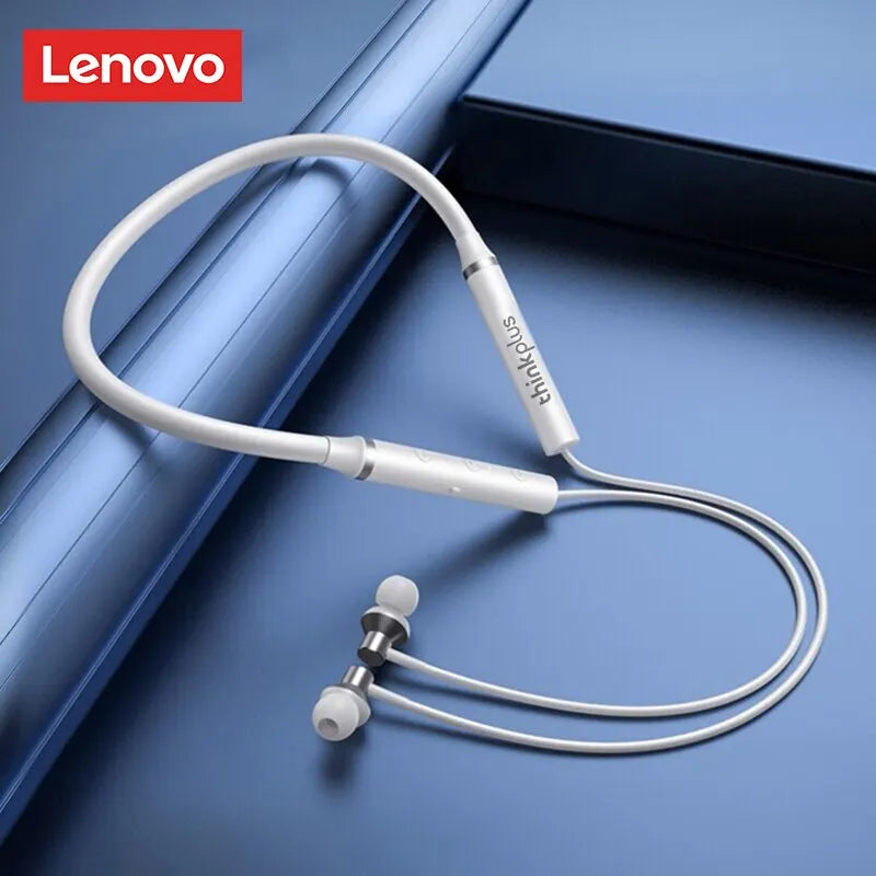 Original Lenovo HE05X Bluetooth Neckband Earphones Wireless Earbuds Magnetic Neckband Earbuds Waterproof Sport Headset with Mic
