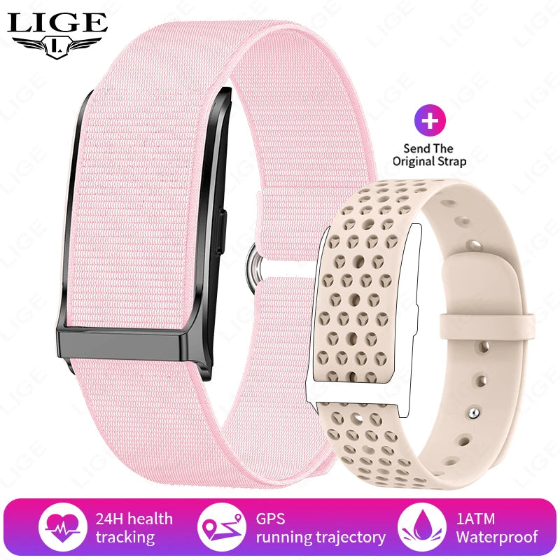 LIGE 2025 Smart Watch Men Women Heart Rate Blood Pressure Monitor Pedometer Waterproof Sports Bracelet Fitness Tracker Smartband