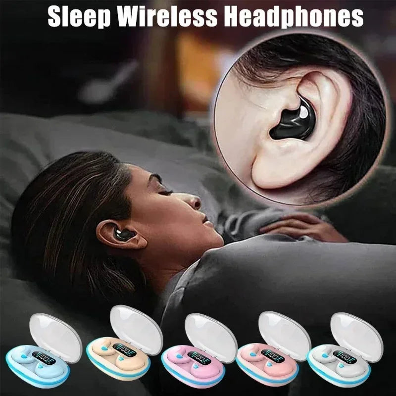 Mini Invisible Sleep Wireless Earphone Bluetooth 5.0 Hidden Earbuds IPX5 Waterproof Noise Cancelling Touch Control Headphone X55