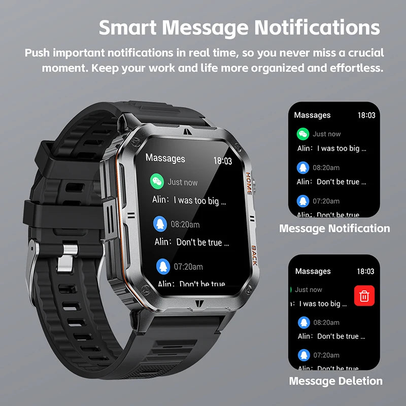 New 100Mah Sports Smart Watch GPS AMOLED Heart Rate Monitoring LED Flashlight NFC Bluetooth Call 3ATM Waterproof watch men women