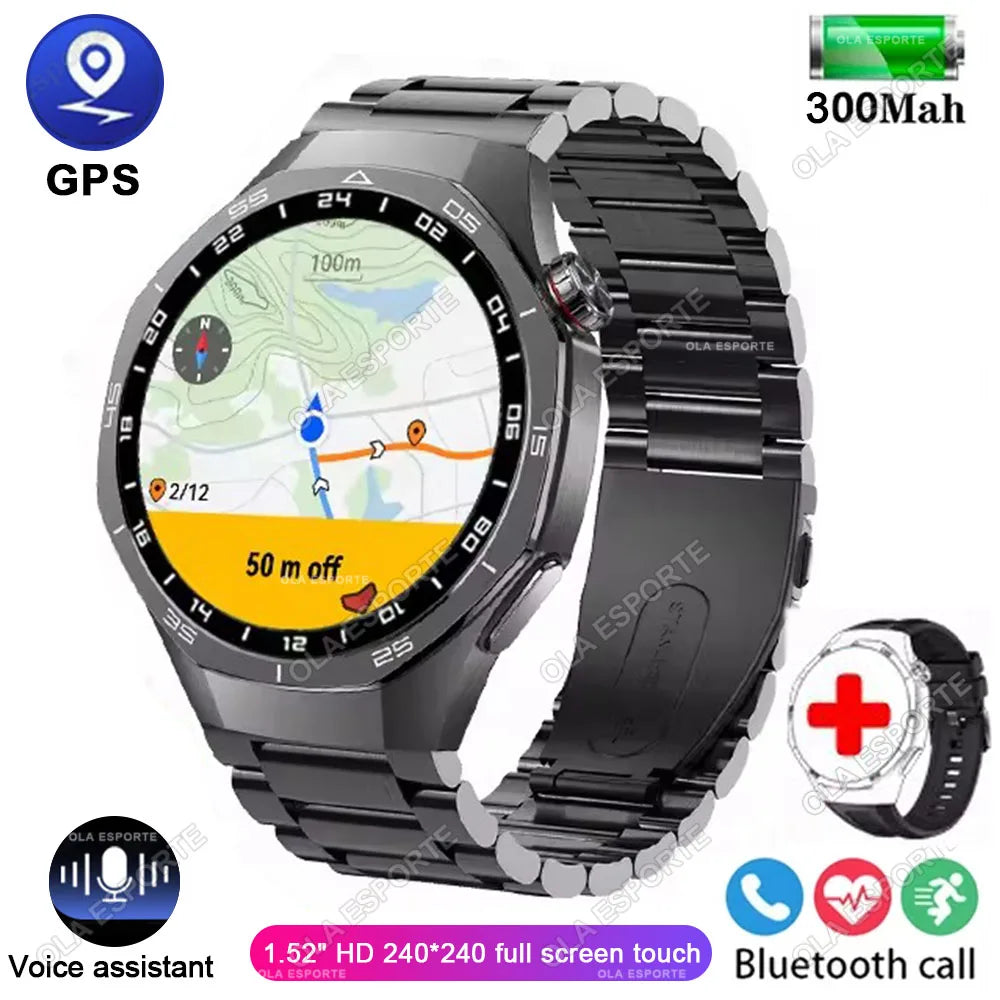 GT5 Pro Smart Watch GPS Sport Watch Men Women AMOLED Touch Screen Bluetooth Phone Calls Smartwatch Fitness Waterproof WristWatch