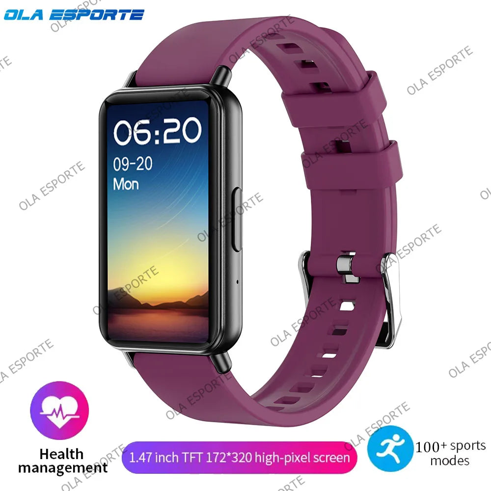 For Android IOS Smart Bracelet Women Smartwatch Men Heart Rate Blood Oxygen Waterproof Sport Smart Band Watch For Ladies +Gift