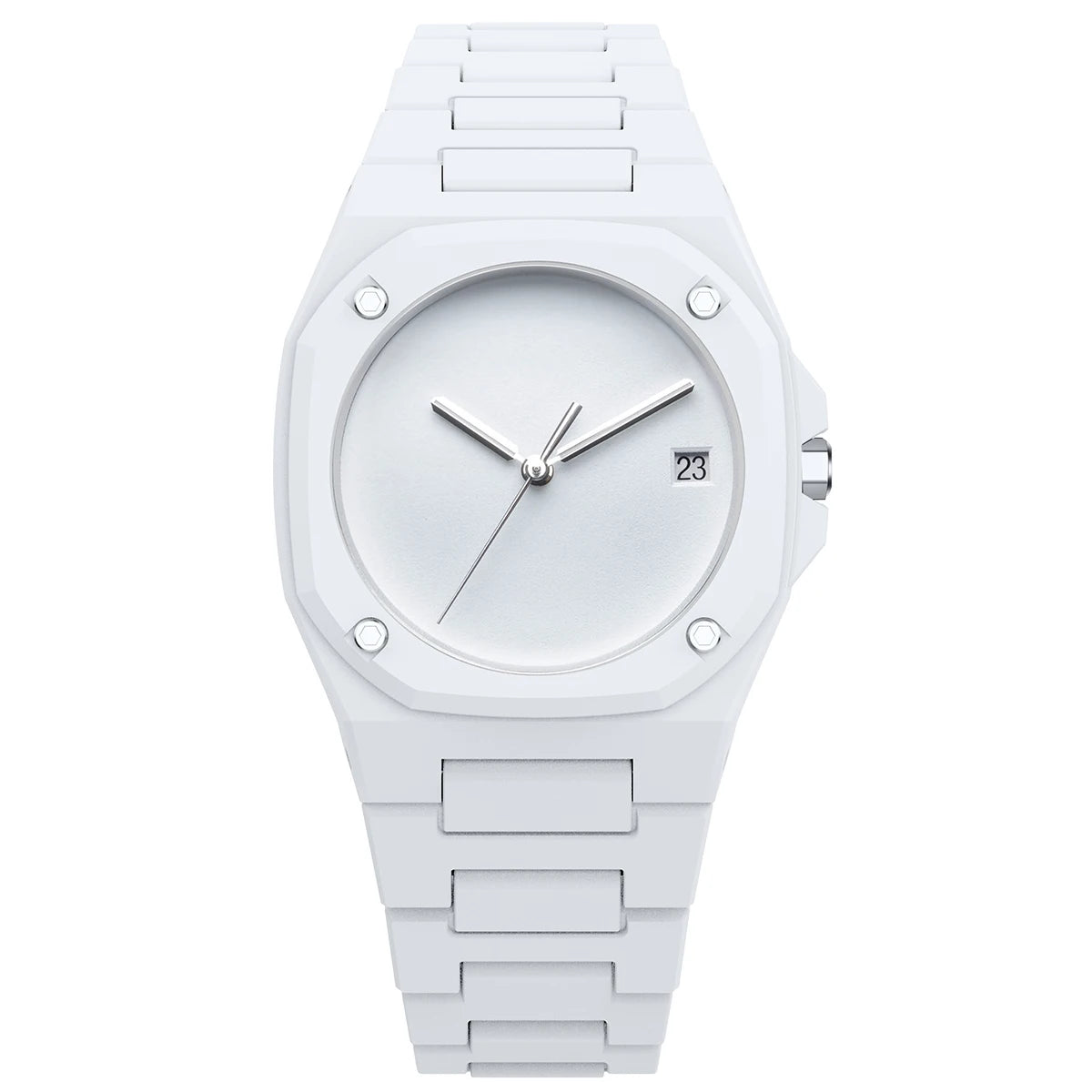 Premium Men's Black Watch with Calendar, Quartz Movement, Gift Box, Polycarbonate Plastic Case, Women's Attention