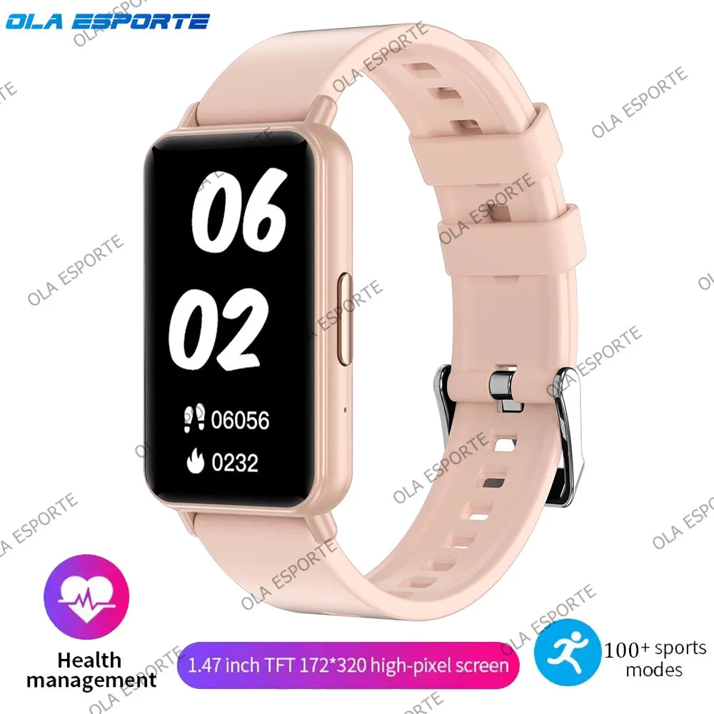 For Android IOS Smart Bracelet Women Smartwatch Men Heart Rate Blood Oxygen Waterproof Sport Smart Band Watch For Ladies +Gift