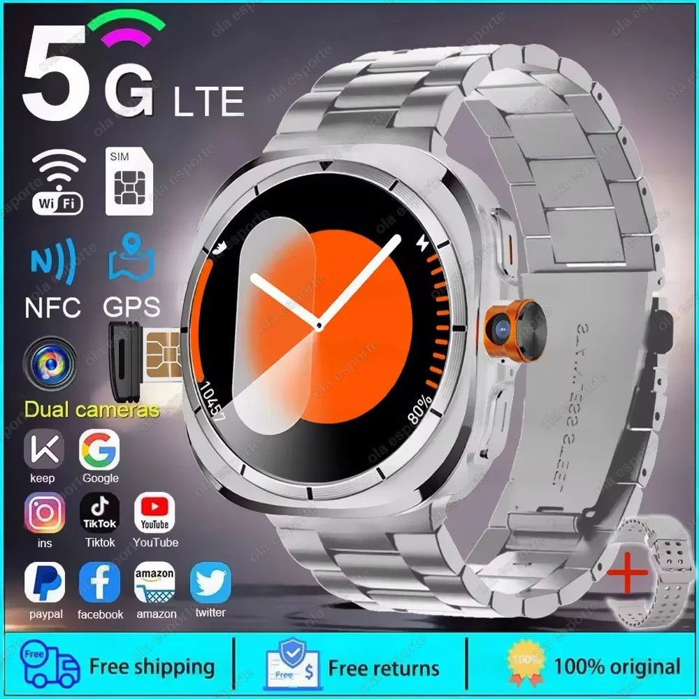 5G Smart Watch 1:1 Women Men 32GB Memory NFC Bluetooth Call IP68 Waterproof Outdoor GPS Sport Watch Upgraded Compass smartwatch