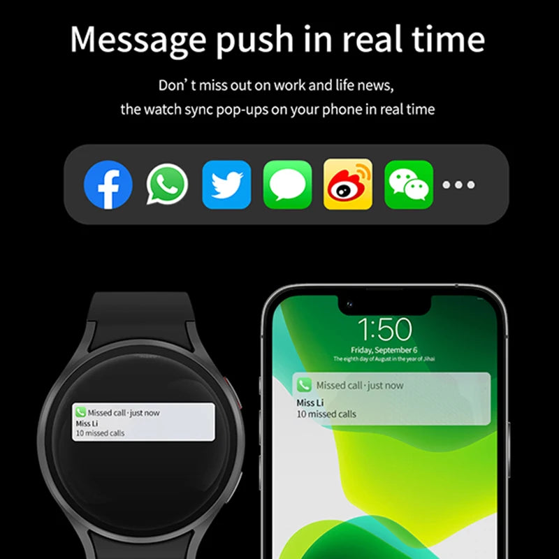 2025 New waterproof Watch 6 GPS Track Smart Watch Men Amoled Always Display Body Temperature Clock BT Talk Smart Watch Woman Man