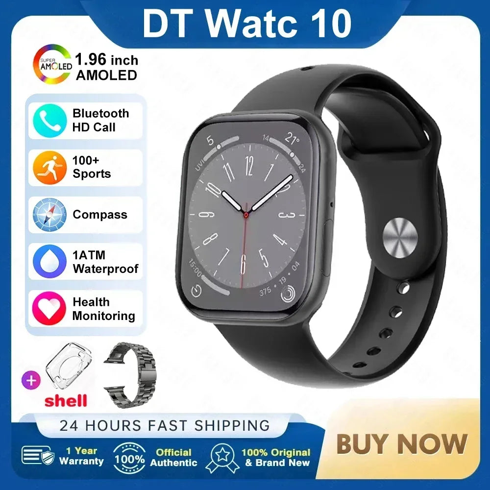 2025 New Original for Apple Watch 10 Smart Watch Men 32G Memory MP4 Music Video 3D HD Bluetooth Call GPS Tracker smartwatches