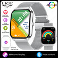 New Ultra-thin Smart Watch Men Health Monitor 1.96"AMOLED Screen 3ATM Waterproof Sport Bluetooth Call Smartwatch for Android iOS