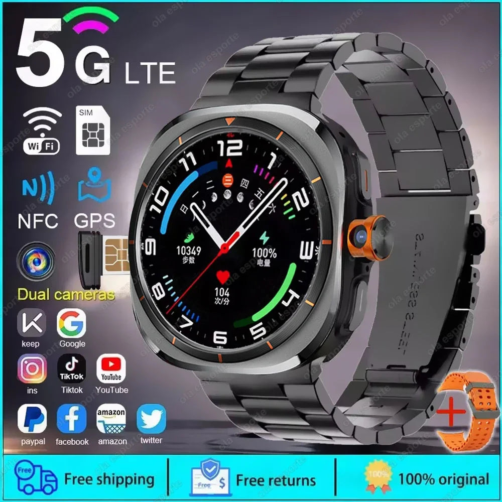 5G Smart Watch 1:1 Women Men 32GB Memory NFC Bluetooth Call IP68 Waterproof Outdoor GPS Sport Watch Upgraded Compass smartwatch