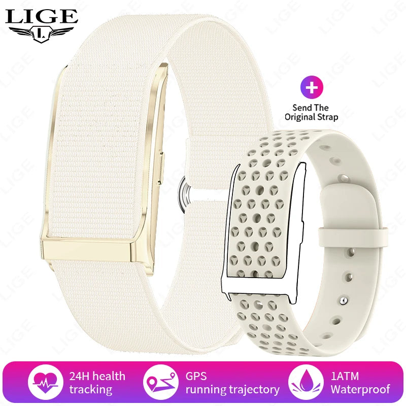 LIGE 2025 Smart Watch Men Women Heart Rate Blood Pressure Monitor Pedometer Waterproof Sports Bracelet Fitness Tracker Smartband