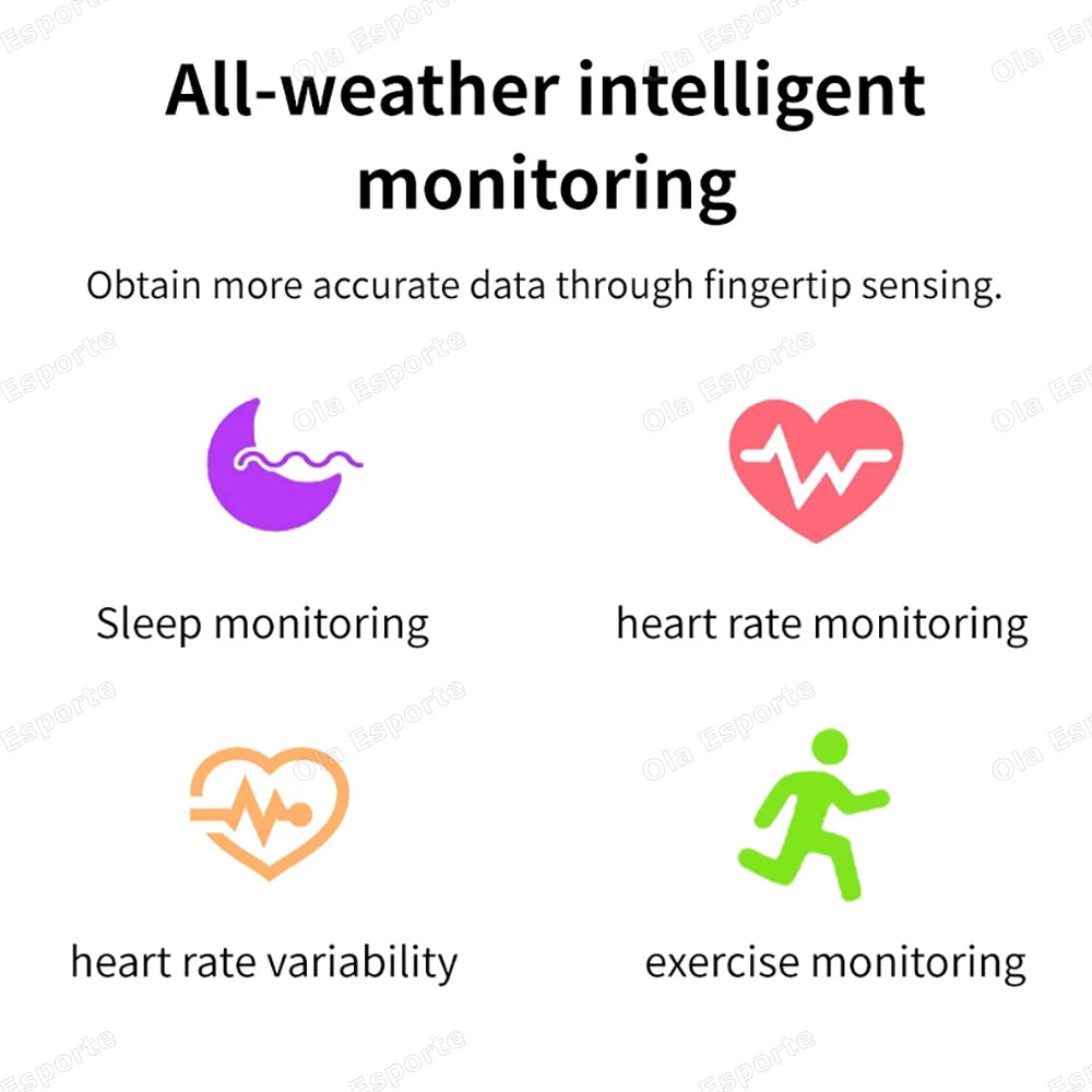 New For Android IOS Smart Ring IP68 Waterproof Heart Rate Health Monitoring Sports Pedometer Fitness Rings Diamond Fashion Women